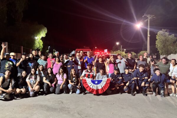 Los Andes con caravana solidaria llevó ayuda a damnificados por incendios en el sur del país