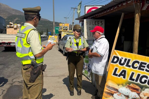 Parte campaña informativa por implementación del sistema Free Flow en reemplazo del peaje Las Vegas en Llay Llay