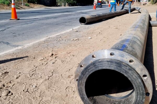 Esval ejecuta moderno mejoramiento en cerca de 5 kilómetros de colectores en el Valle de Aconcagua