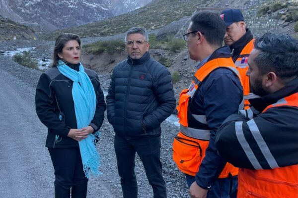 Seremia de Obras Públicas activa Plan Operación Invierno en el paso Fronterizo Cristo Redentor