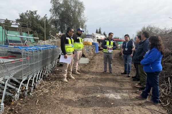 Seguridad pública municipal retira más de 20 carros de supermercado del centro de Los Andes