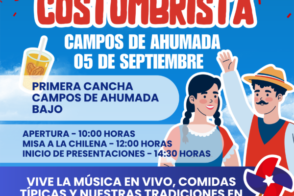 Fiesta Costumbrista de Campos de Ahumada Bajo dará inicio a las celebraciones de Fiestas Patrias en San Esteban