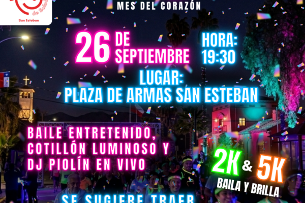San Esteban se ilumina con corrida nocturna Flúor Run Fest