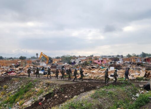 En San Felipe Mega operativo de Desalojo de la Toma Yevide encontró todas las viviendas desocupadas