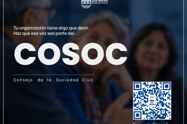 Municipio de Los Andes convoca a organizaciones de la comuna a participar en elecciones del COSOC 2026-2030